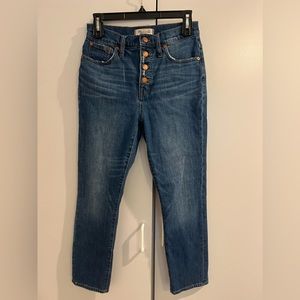 Madewell Jeans - size 26. Button Front. The Perfect Vintage Jean